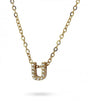 Collar stones dorado inicial letra u anartxy 1