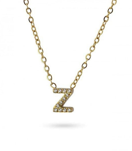 Collar stones dorado inicial letra z anartxy 1