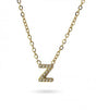 Collar stones dorado inicial letra z anartxy 1