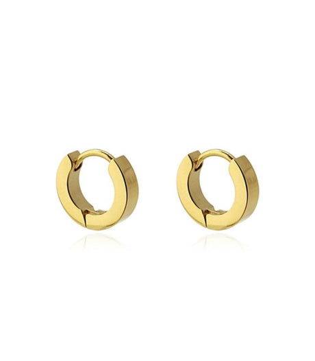 Pendiente aro dorado 14mm anartxy 2