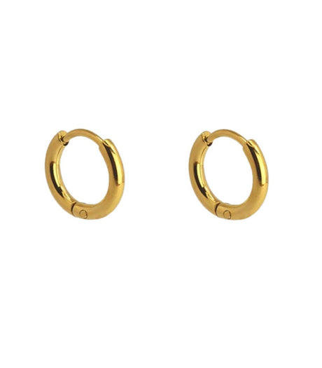 Pendiente aro dorado 7mm anartxy 1