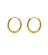 Pendiente aro dorado 14mm anartxy 1