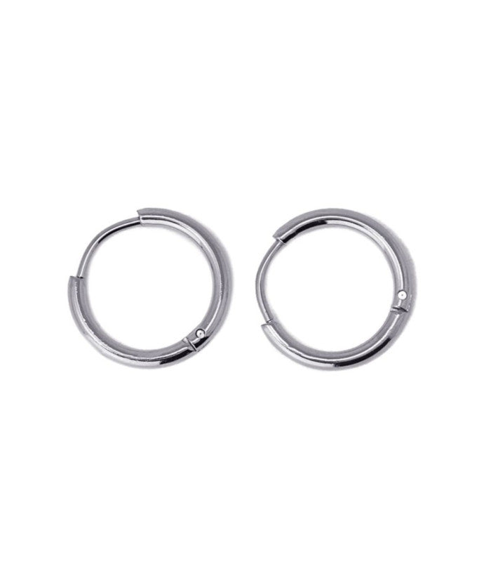 Pendiente aro plateado 14mm anartxy 1