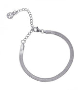 Pulsera snake plateado 4mm anartxy 1