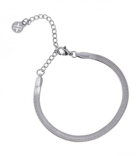 Pulsera snake plateado 4mm anartxy 1