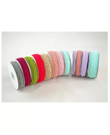 CINTA DE ENCAJE DE 23 MM ROSA EMPOLVADO 1