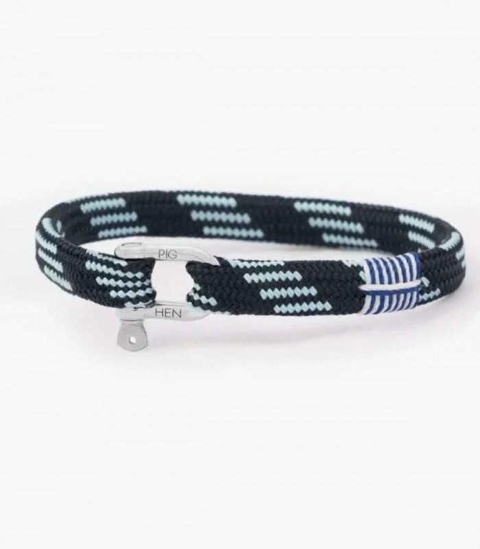 Pulsera vicious vik navy-sky blue-silver pig & hen 1