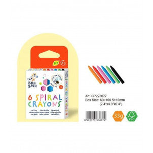 Crayones en espiral 6 colores haku yoka 2
