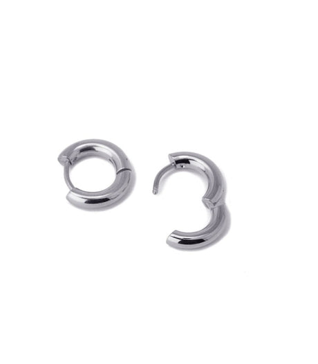 Pendiente aro plateado 15mm anartxy 2