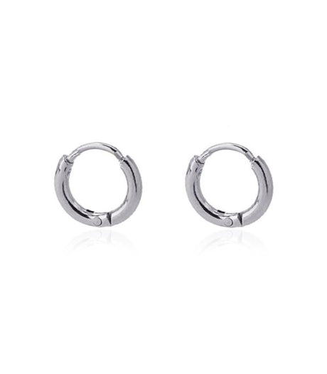 Pendiente aro plateado 10mm anartxy 1