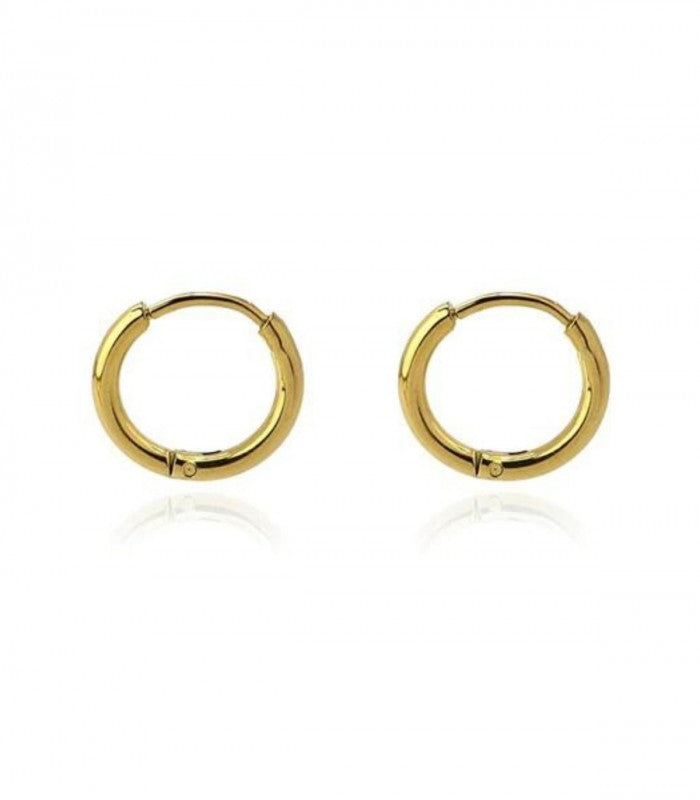 Pendiente aro dorado 10mm anartxy 1