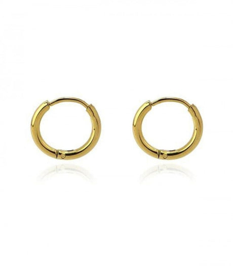 Pendiente aro dorado 10mm anartxy 1