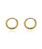 Pendiente aro dorado 10mm anartxy 1
