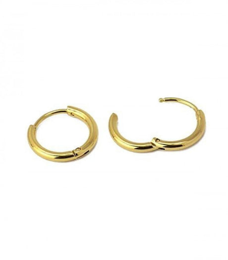 Pendiente aro dorado 10mm anartxy 2