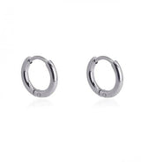 Pendiente aro plateado 12mm anartxy 1