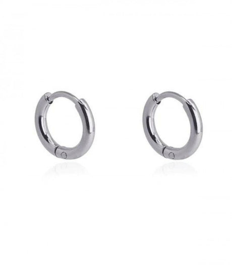 Pendiente aro plateado 12mm anartxy 1