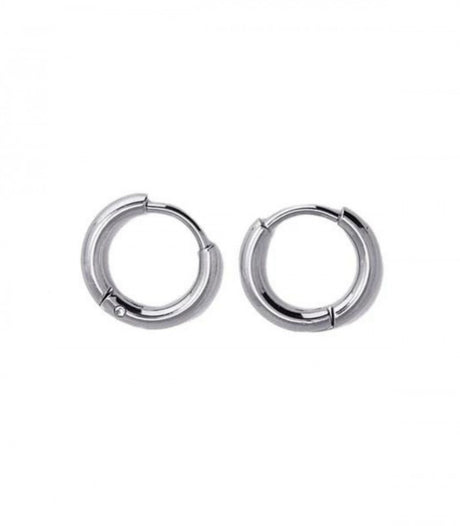 Pendiente aro plateado 12mm anartxy 2