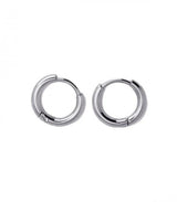 Pendiente aro plateado 12mm anartxy 2