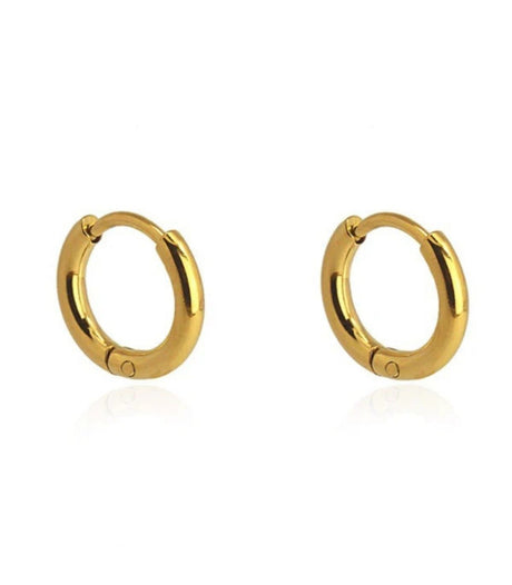 Pendiente aro dorado 12mm anartxy 1