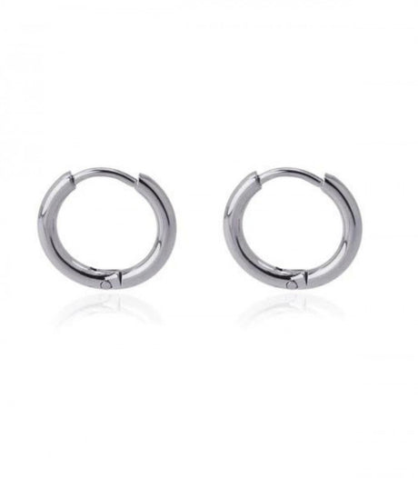 Pendiente aro plateado 14mm anartxy 1