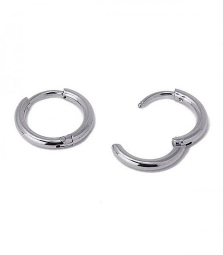 Pendiente aro plateado 14mm anartxy 2