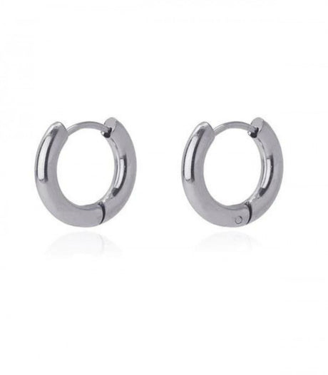Pendiente aro plateado 16mm anartxy 1