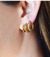 Pendiente aro dorado 16mm anartxy 2