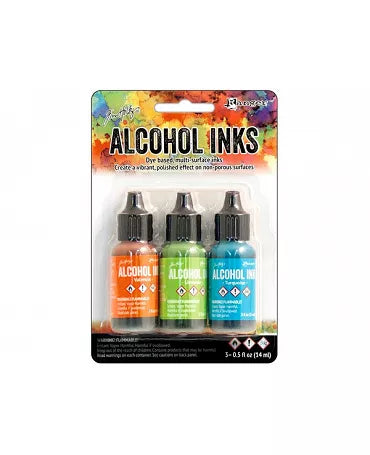 TINTA ALCOHOL INK RANGER KIT 3ud Valencia, limonade y turquoise 1