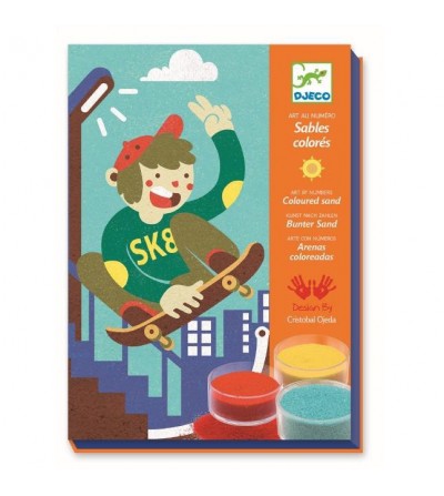 Arenas coloreadas. La pasión de deslizarse. 1