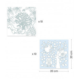 10 dibujos + 10 juegos sorpresa bosque djeco 2