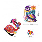 Collage pompones pajaros djeco 2