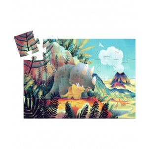 Puzzle silueta teo el dinosaurio djeco 2