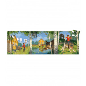 Puzzle silueta pedro y el lobo djeco 2