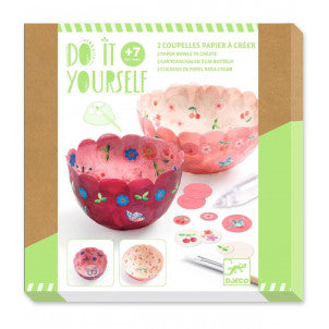 Cuencos decorativos de papel diy djeco 1