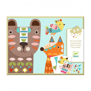 Crear en papel 3 animales gigantes djeco 1