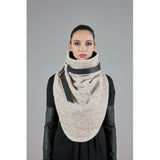 Chal lana blanco oversize negro les d´arcs 1