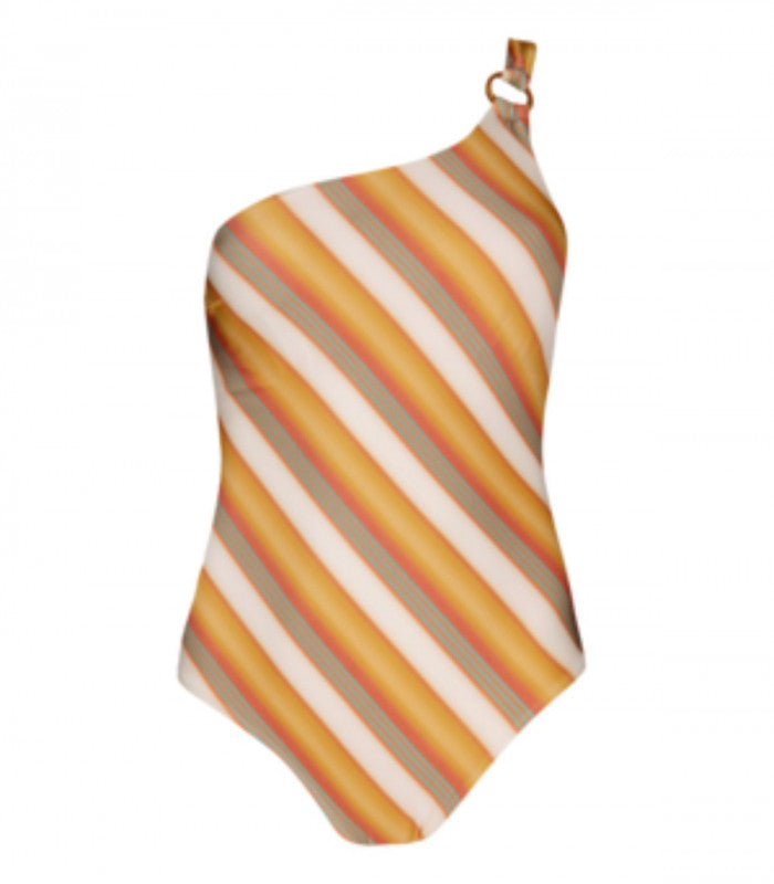 Bañador iriou one shoulder ochre barts amsterdam 1