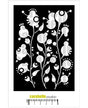 STENCIL CARABELLE Boule en fleur by Azoline 1