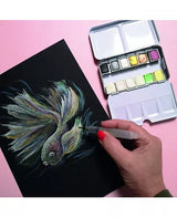 Papel Acuarela NEGRO 300g 12"X12" 2