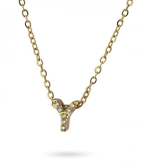 Collar stones dorado inicial letra y anartxy 1