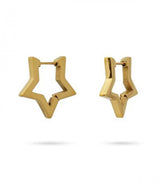 Pendiente aro estrella dorado anartxy 1