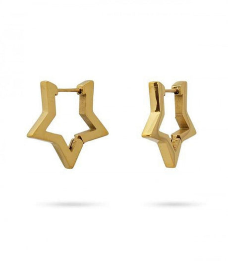 Pendiente aro estrella dorado anartxy 1