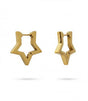 Pendiente aro estrella dorado anartxy 1