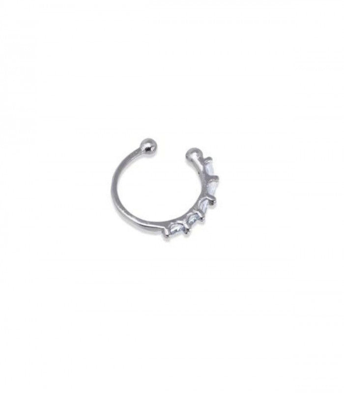 Pendiente ear cuff plateado anartxy 2