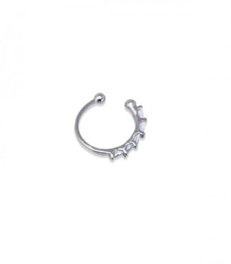 Pendiente ear cuff plateado anartxy 2
