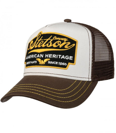 Gorra trucker cap american heritage brown stetson 1