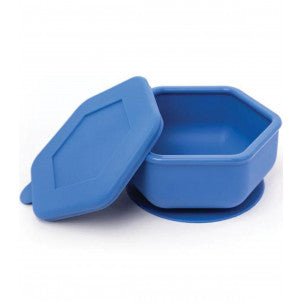 Bol silicona con succion y tapa azul tiny twinkle 1
