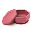 Bol silicona con succion y tapa burdeos tiny twinkle 1