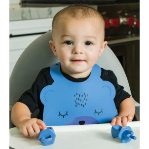 Cubiertos entrenamiento silicona azul tiny twinkle 2