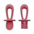 Cubiertos entrenamiento silicona burdeos tiny twinkle 1